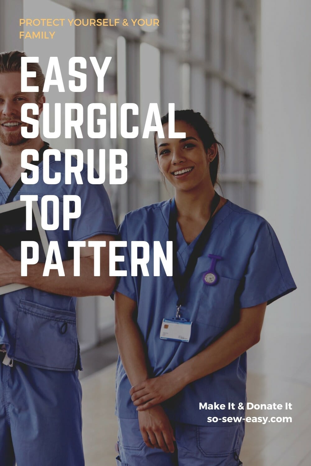 scrub top pattern free download
